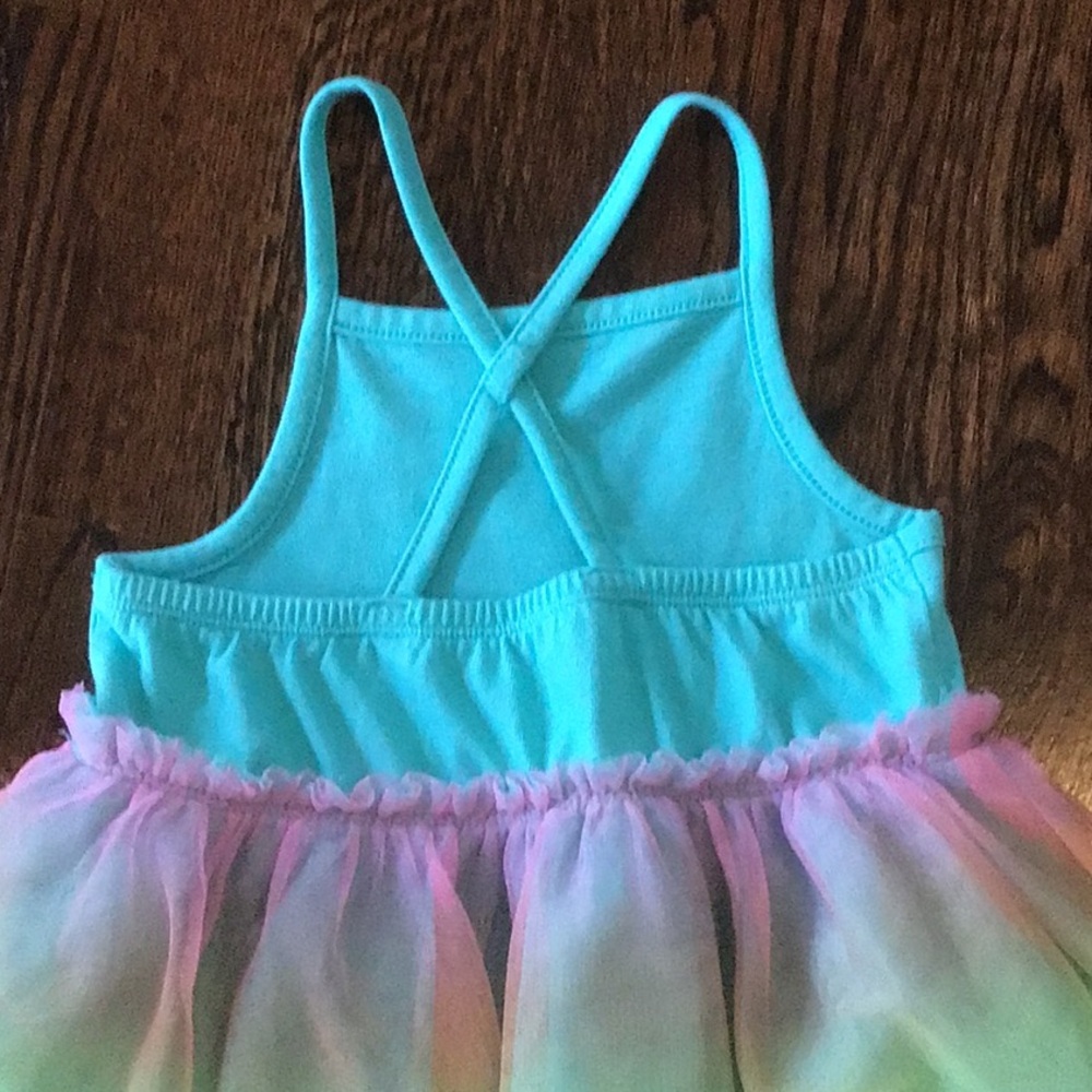 Rainbow Tulle Dress with Straps ~ Sz 3T - Picture 4 of 9